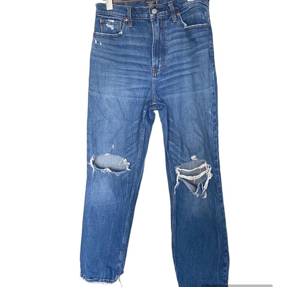 ABERCROMBIE Ultra High Rise Straight Denim Size 8 - Picture 1 of 7